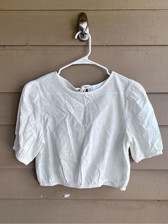 Abound Tops - Abound White 100% Cotton Crop Top Size S Breathable Summer Casual